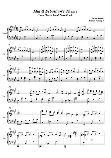 Free Mia & Sebastian's Theme by Justin Hurwitz sheet music.